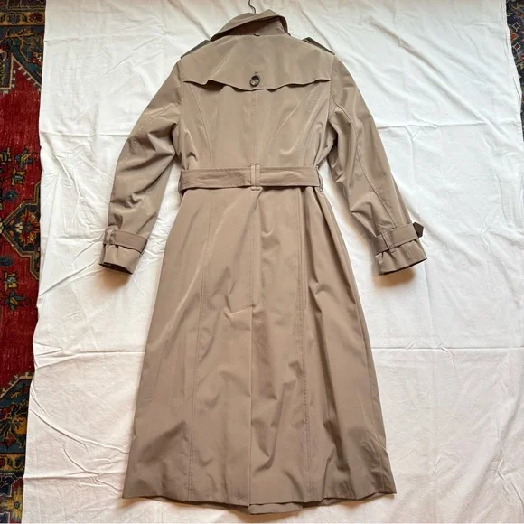 vintage London fog long classic trench double breasted petite medium - Picture 6 of 8